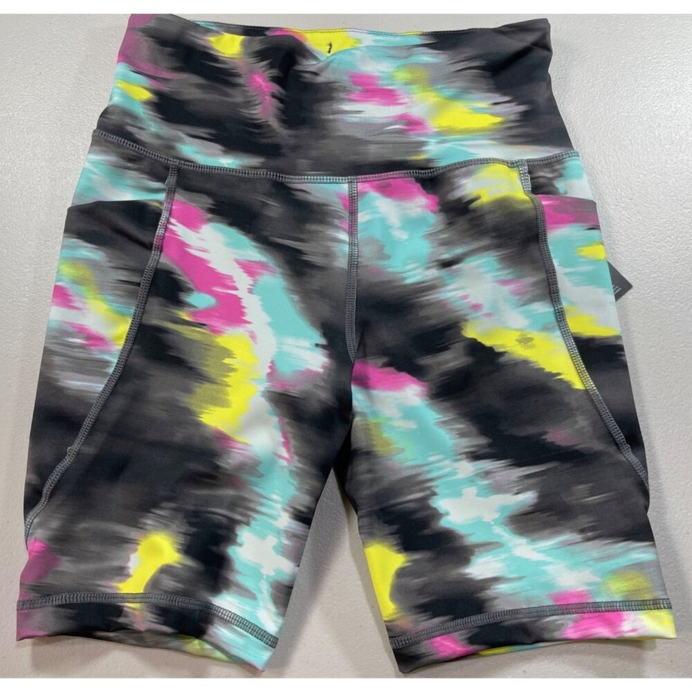 Ideology Womens X-Small Bike Shorts Multicolor stretch